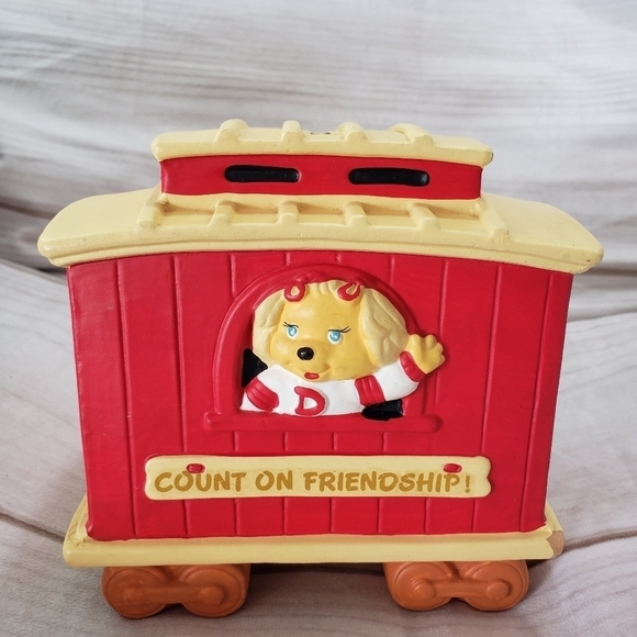 The Get Along Gang Ceramic Train Car Bank American Greetings 1984 Korea READ - Picture 2 of 9